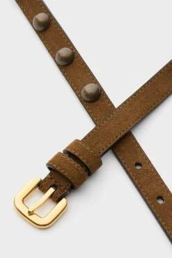 Tobacco And Gold Studded Skinny Belt -Loeffler Randall Store 8HRyoNKUjZl41pvPk9RJVCDPc2eoKf2I 1