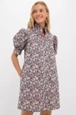 Purple Multi Floral Louisa Mini Dress