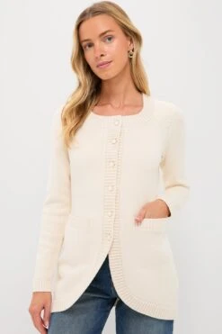 Cream Sabrina Cardigan