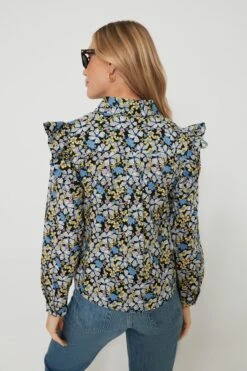 Blue & Yellow Floral Primrose Blouse 12 Blue & Yellow Floral Primrose Blouse -Loeffler Randall Store 8m63R6qKalRwgCg5sV6jrbM3cDn7Q4Rb 1