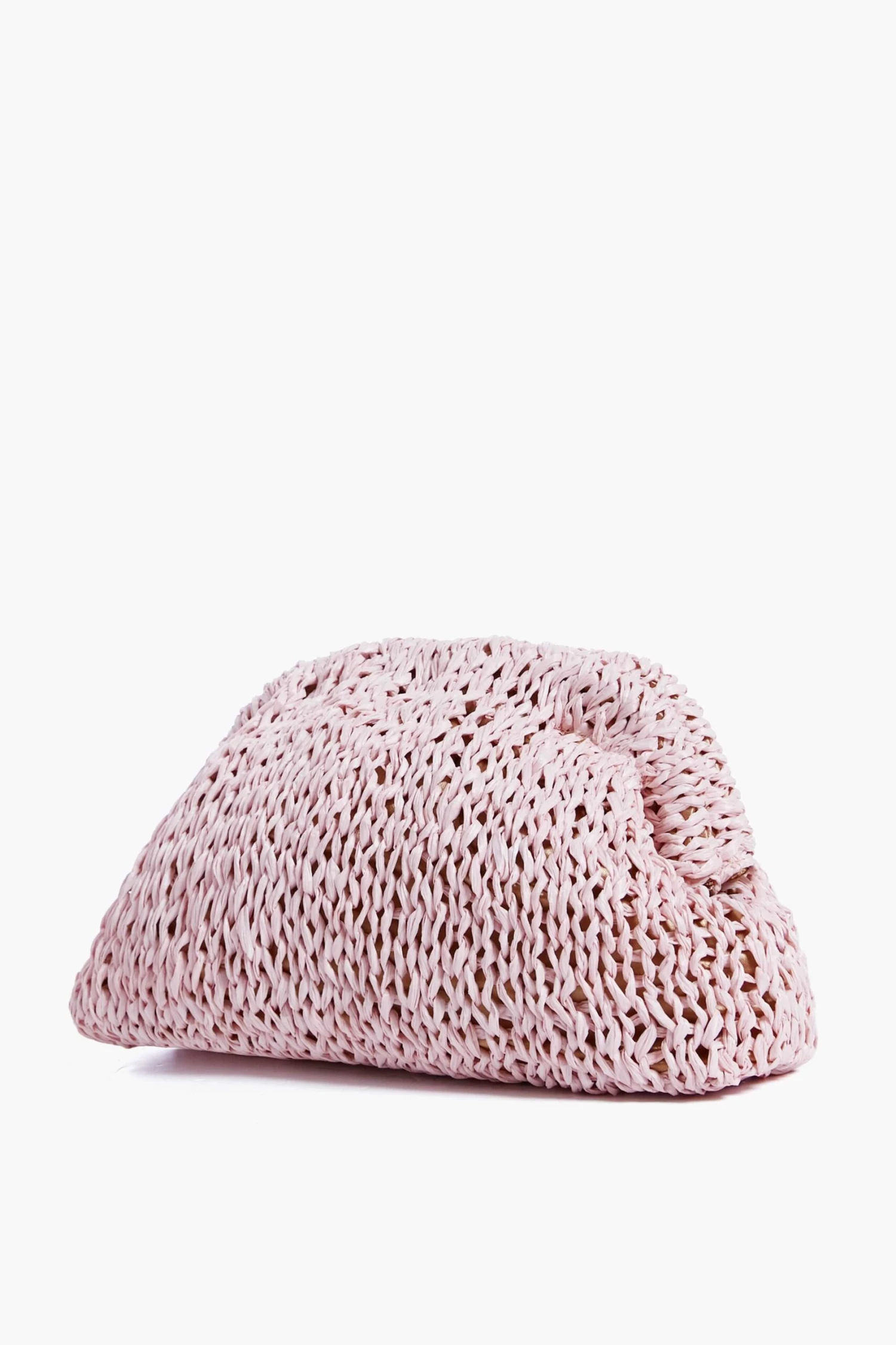 Pale Pink Raffia Game Clutch 6 Pale Pink Raffia Game Clutch - Image 6