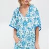Blooming Garden Terrycloth Cabana Coverup