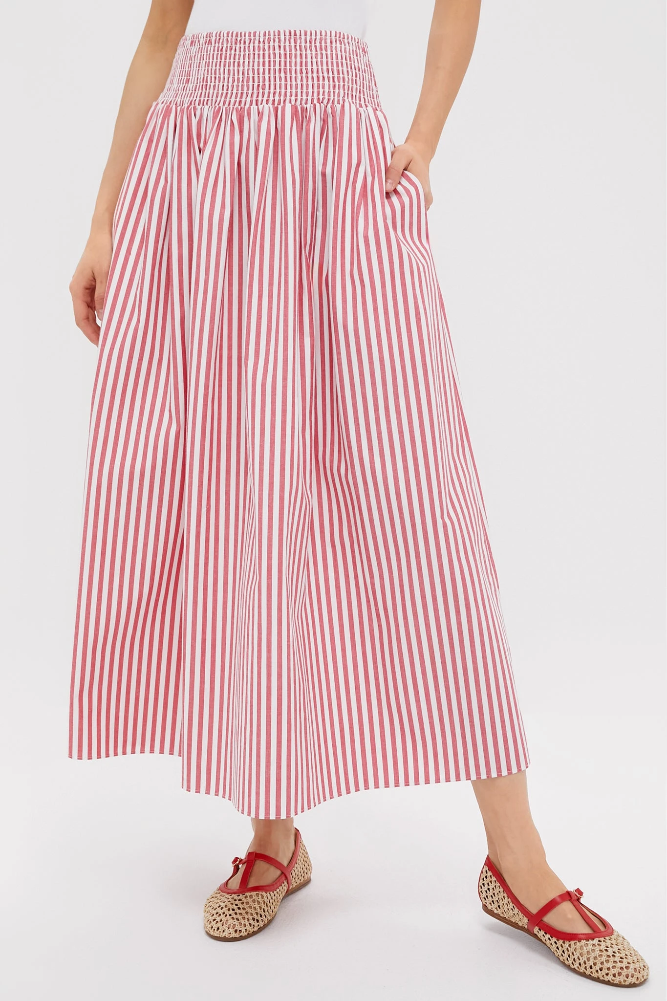 Solid & Striped Lipstick Red Noreen Skirt 1 Solid & Striped Lipstick Red Noreen Skirt