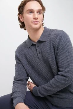 Charcoal Merino Waffle Polo -Loeffler Randall Store 9SVIf9wEuwimi0mbpMwIAx8qfmr9yRru 1