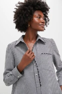 Black Gingham Ric Rac Callahan Shirt Dress -Loeffler Randall Store 9V0ClqW8Gmi0tfaYPS5WMLgQBS5YvIJz 1