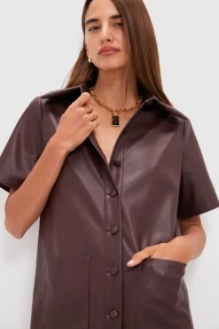 Merlot Leather Violetta Shirt Dress 12 Merlot Leather Violetta Shirt Dress -Loeffler Randall Store 9XXxKJLVPd1pbNKiEzG0MpUKFHOVArAW 1