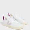 Veja Extra White Parme Magenta V-12 Sneakers