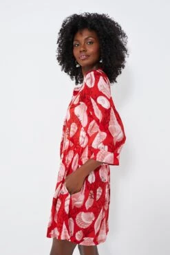 Red Shell Beachy Royal Coverup -Loeffler Randall Store 9foL0TVxKJYNQxENXMj7PhvHgl44ecql 1