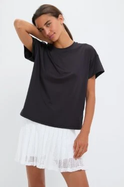 Black Short Sleeve Performance Jersey Ryan Boyfriend Tee