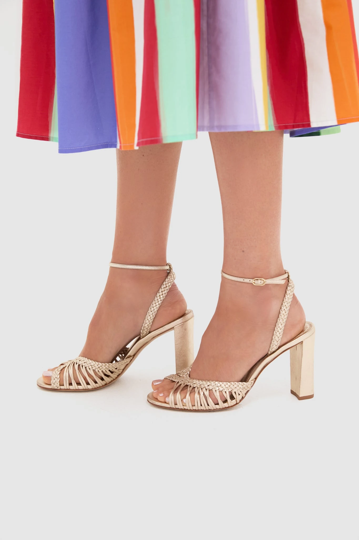 Golden Agatha 90 Heels 2 Golden Agatha 90 Heels - Image 2