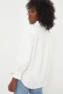 White Teagan Popover Top -Loeffler Randall Store A2xPXCqNjzVT7gauunrin8oNKZq9GfPV 1