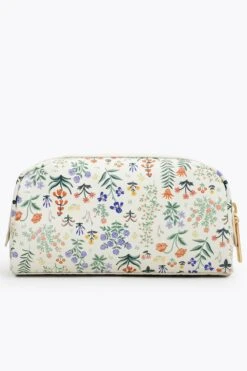 White Menagerie Garden Small Cosmetic Pouch