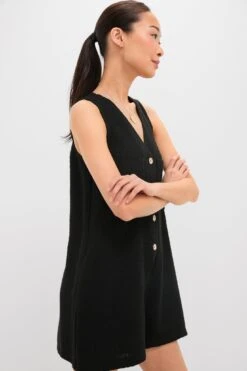 Black Textured Myla Romper -Loeffler Randall Store A8dw96FPmgJpUJr1hInfMTuDhnIjTuic 1