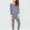 Navy Stripe Pajama Set