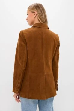 Toffee Suede Leo Blazer -Loeffler Randall Store AsUGqBFYCCVcWvLQn7nCAdXb9CW96tzc 1