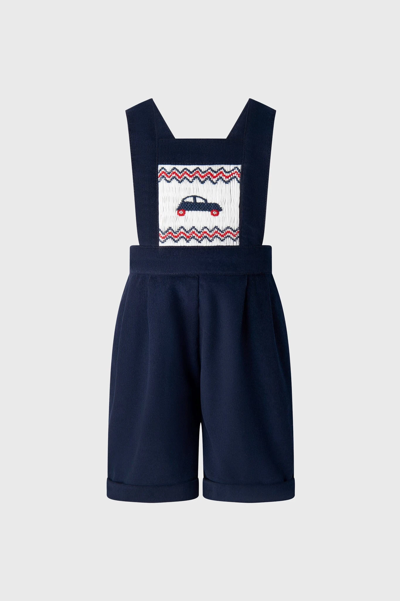 Car Smocked Dungarees 1 Car Smocked Dungarees