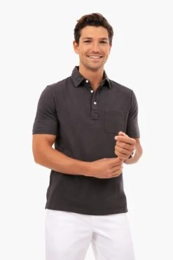 Washed Black Sunwashed Polo
