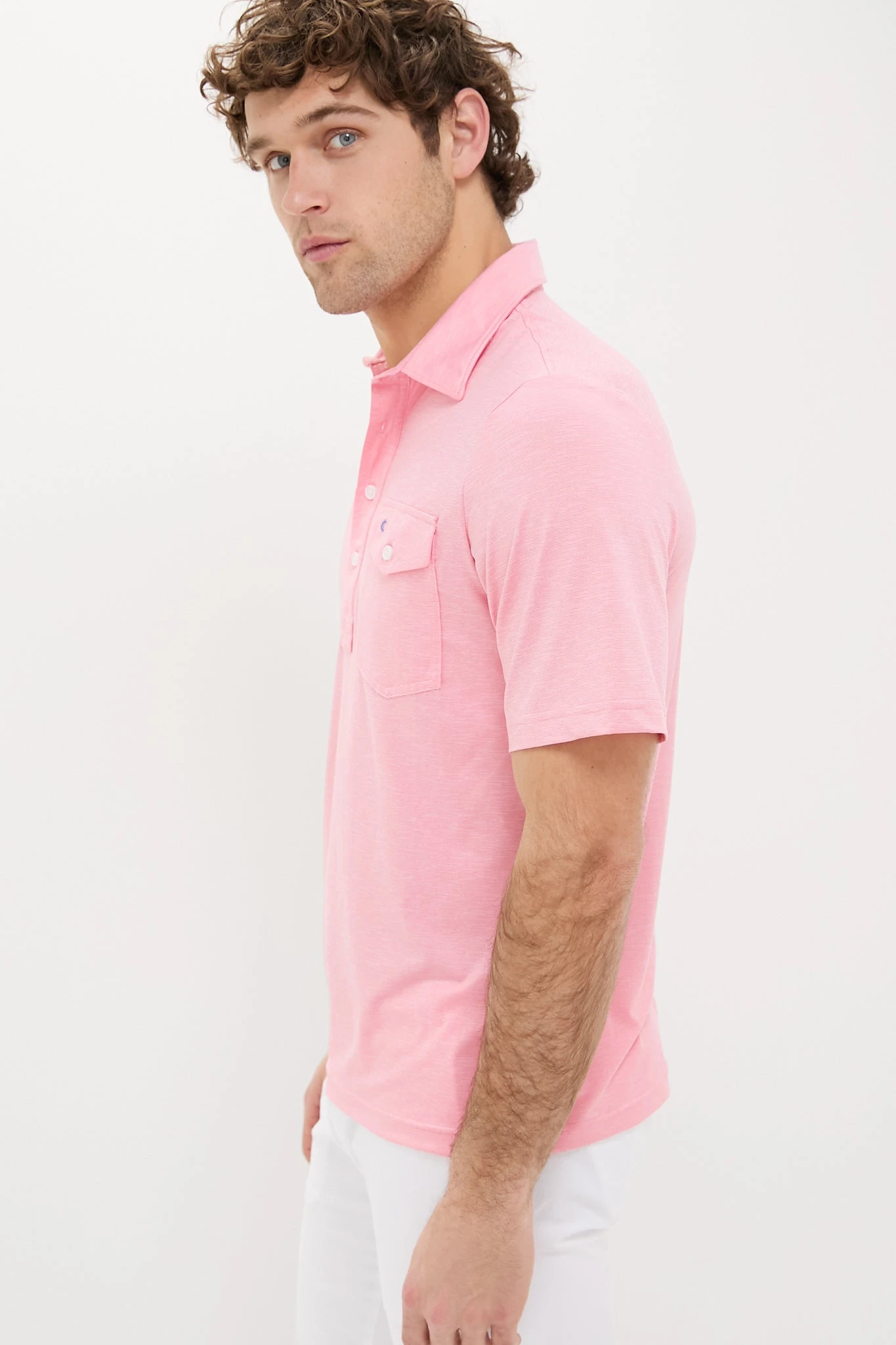 Strawberry Marg Heather Performance Sport Players Shirt 3 Strawberry Marg Heather Performance Sport Players Shirt - Image 3