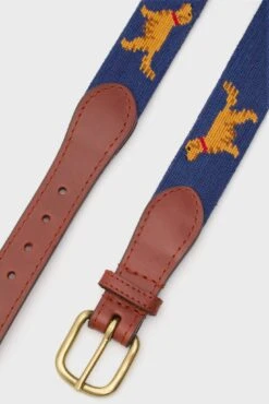 Classic Navy Golden Retriever Needlepoint Belt 9 Classic Navy Golden Retriever Needlepoint Belt -Loeffler Randall Store B8JMyViYfYgA2C97exQE6WnvISecBPBZ 1