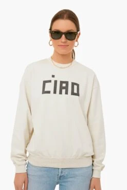 Cream Oversized Ciao Sweatshirt