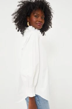 White Teagan Popover Top -Loeffler Randall Store BH8Ip0x2k89W4bMBf9oTZoKUGC1qCvcS 1