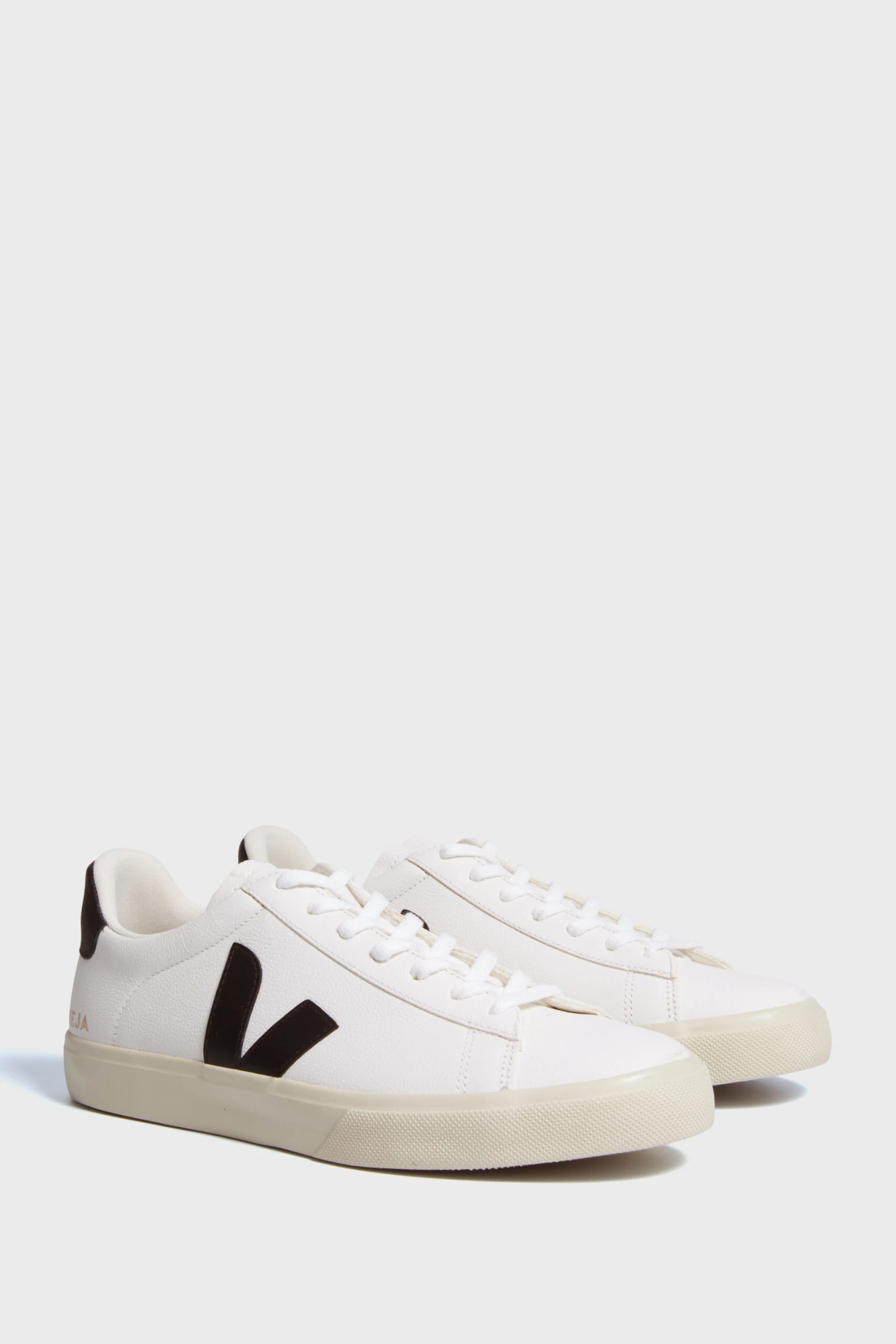 Veja Mens Extra White Black Campo Sneakers 4 Veja Mens Extra White Black Campo Sneakers - Image 4