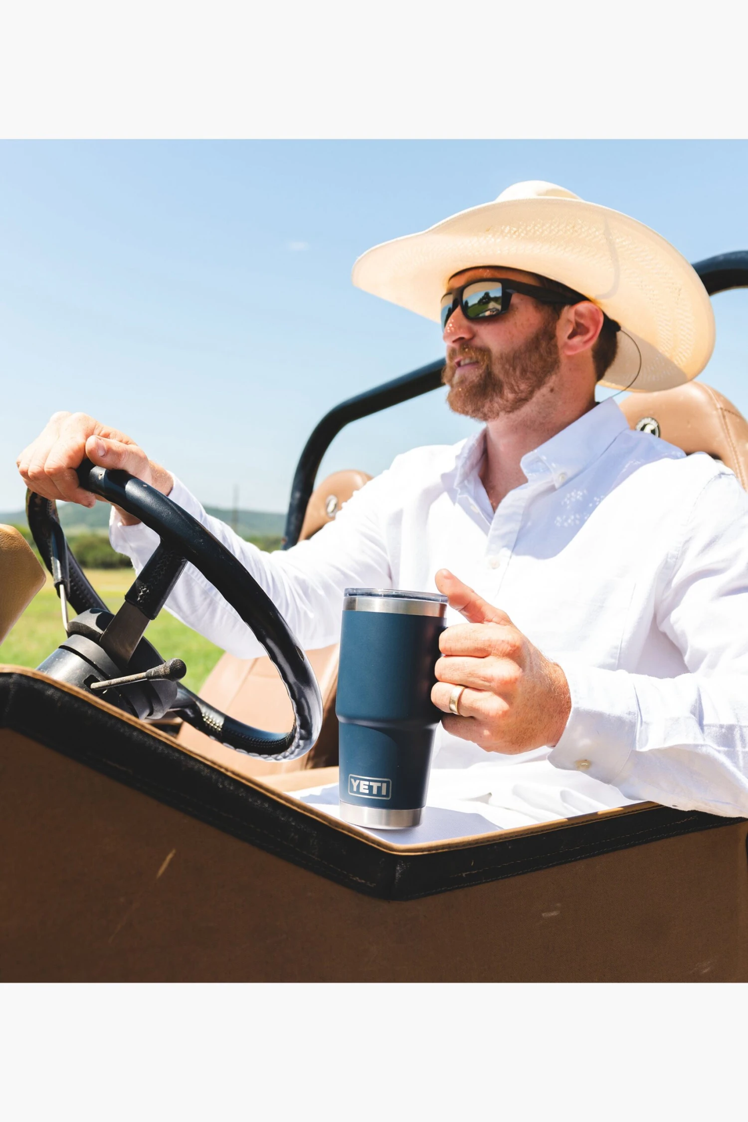 Yeti Navy Rambler 30oz Travel Mug W MS Lid 3 Yeti Navy Rambler 30oz Travel Mug W MS Lid - Image 3