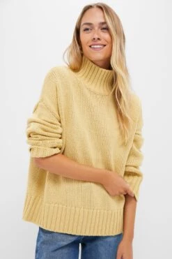 Straw Hannah Wool Blend Turtleneck Sweater