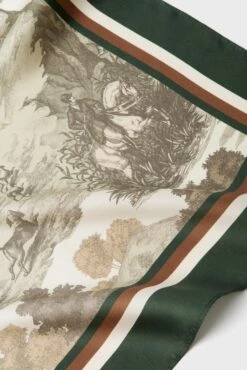 Foxhunt Toile Medium Silk Scarf -Loeffler Randall Store CLTO8WHWmuHfeiavdBAA5YhjCPsabLNS 1