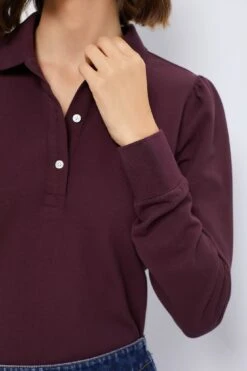Winetasting Long Sleeve Pique Puff Sleeve Peggy Polo -Loeffler Randall Store CNLXyomddiE7PLEKgdY5M2ow30ICLK8P 1