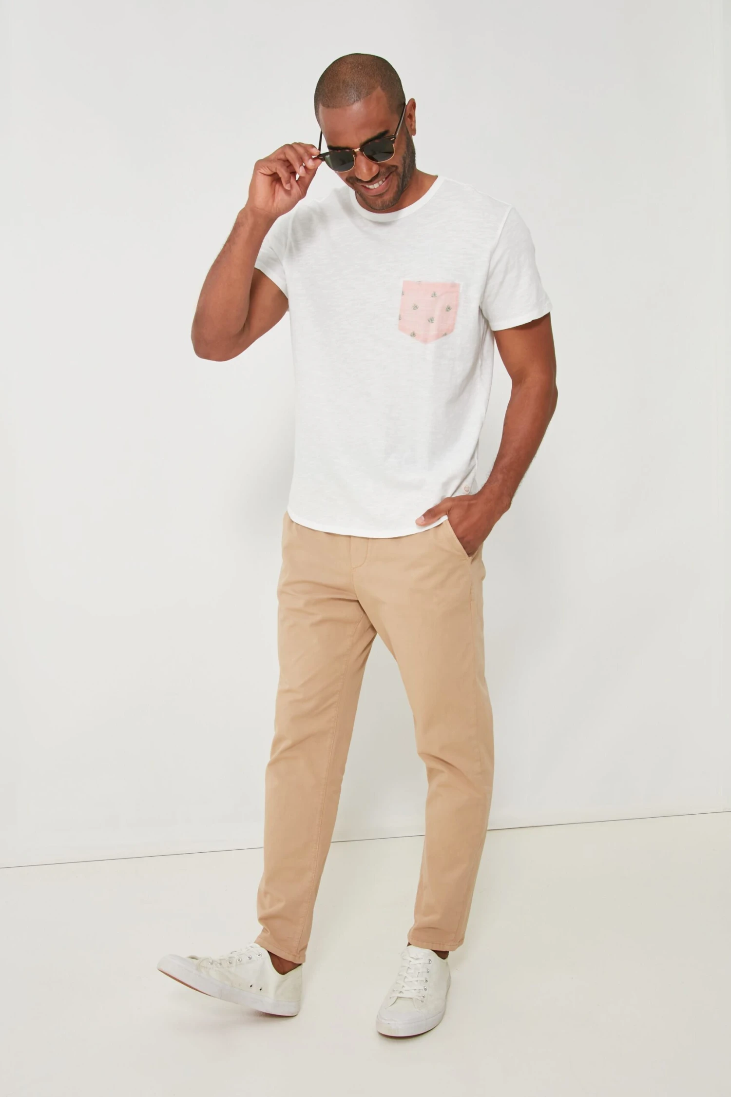 Marine Layer Faded Khaki Athletic Fit Saturday Pant 3 Marine Layer Faded Khaki Athletic Fit Saturday Pant - Image 3