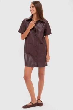 Merlot Leather Violetta Shirt Dress 13 Merlot Leather Violetta Shirt Dress -Loeffler Randall Store CWnrBza7GvSXDe3OsGktqSZS9k3lkRGn 1
