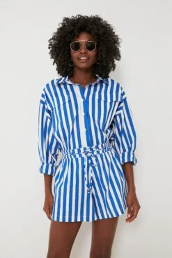 Faithfull The Brand Bayou Stripe Cobalt Isole Playsuit -Loeffler Randall Store CY2WaAKWDfzsVSIkD4VquoF1LSxlUK5U 1