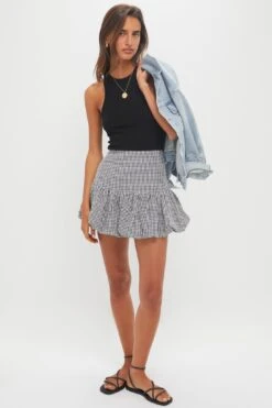 Black Gingham Seersucker Ines Bubble Skirt 11 Black Gingham Seersucker Ines Bubble Skirt -Loeffler Randall Store Cayro7T35gnIdQ5Ar82HTYbWBv7FEK4F 1
