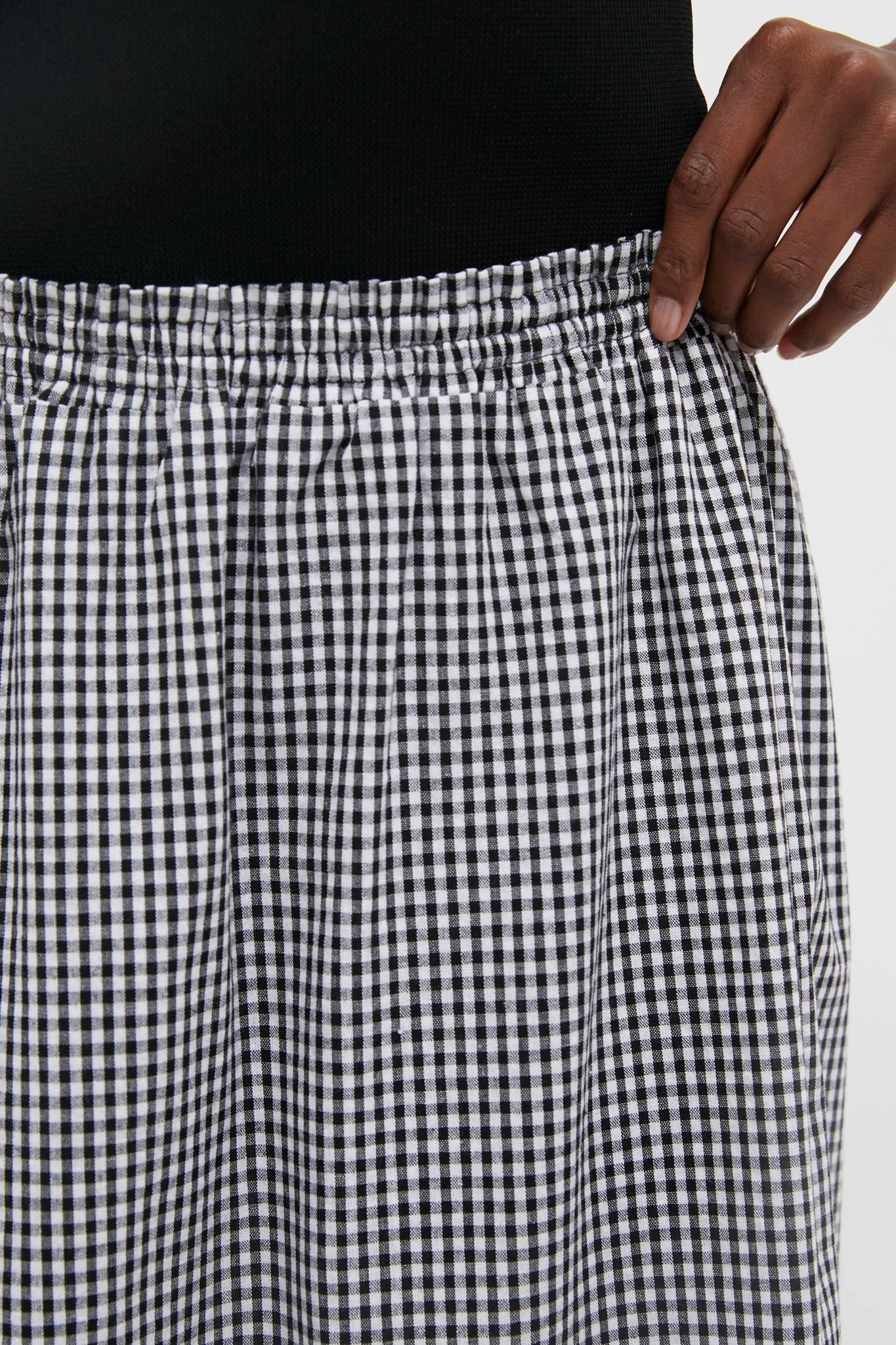 Black Gingham Athena Skirt 5 Black Gingham Athena Skirt - Image 5