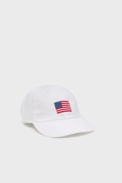 White American Flag Performance Needlepoint Hat