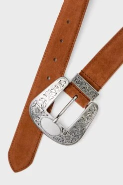Cognac And Silver Levi Suede Belt -Loeffler Randall Store D31zmketRUTAOCI700gk8Wvjb8w43c4s 1