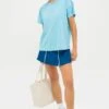 Milky Blue Short Sleeve Performance Jersey Ryan Boyfriend Tee -Loeffler Randall Store DR2pamueGGVuix7BuH7FqS40vjQgEudH 1