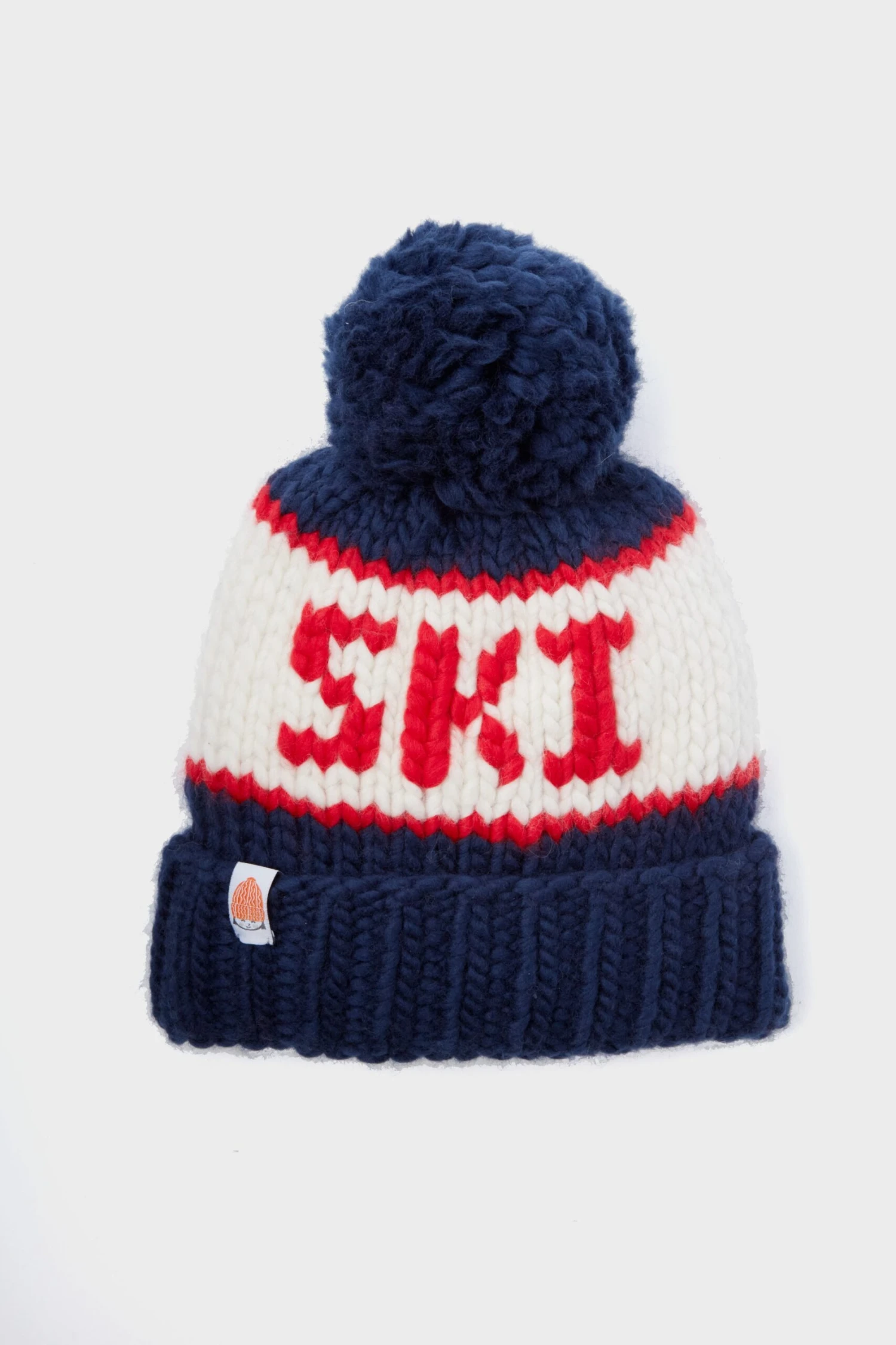 Exclusive Navy And Hot Red Ski Beanie 1 Exclusive Navy And Hot Red Ski Beanie