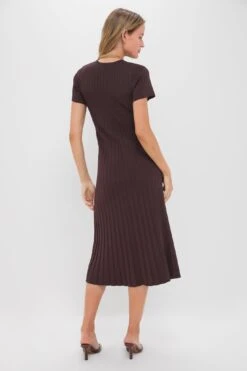 Chocolate Knit Murphy Swing Midi Dress -Loeffler Randall Store DaLK4KMSewJhPvlKBvDvmdCvgBkUGRRw 1
