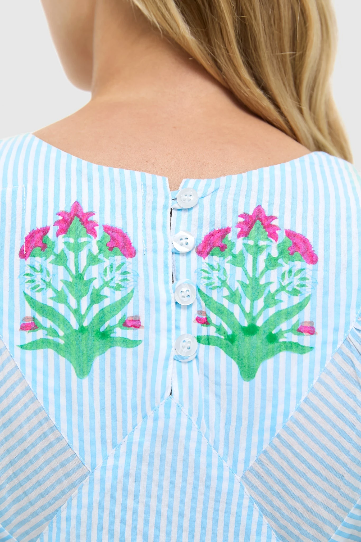 Palladio Garden On Thin Stripe Sai Dress 6 Palladio Garden On Thin Stripe Sai Dress - Image 6