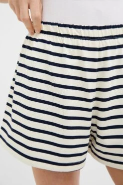 Navy And Ivory Stripe Knit Olympia Short -Loeffler Randall Store EA0p3I5MQK6MdHmJBepGNBKg2S8LdYKo 1
