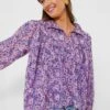 Violet Wildflower Organic Emmaline Blouse -Loeffler Randall Store EHmzAMqMnuFnxWBshisl9eLyDzZyhhNN 1