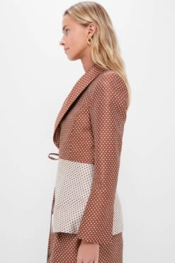 Brown And Cream Rapt Attention Blazer -Loeffler Randall Store EMgkLryqpGtxXv6Dnj4IDJwuNy37814D 1