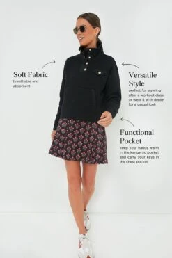 Black Snap Neck Bailey Pullover -Loeffler Randall Store FFkNJFpqXVzRCLNYf0LPWftcTZRvvtUn 1