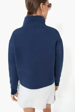 Navy Snap Neck Bailey Pullover -Loeffler Randall Store FPL3rHqhya5IZp0PEEtxilQ2ge5K0S5h 1