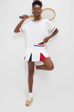 Americana 14 Inch Performance Stretch Woven Carly Tennis Skirt 9 Americana 14 Inch Performance Stretch Woven Carly Tennis Skirt -Loeffler Randall Store FVdFtytNrJRLFdpGM60KgudSO6ccwfW5 1