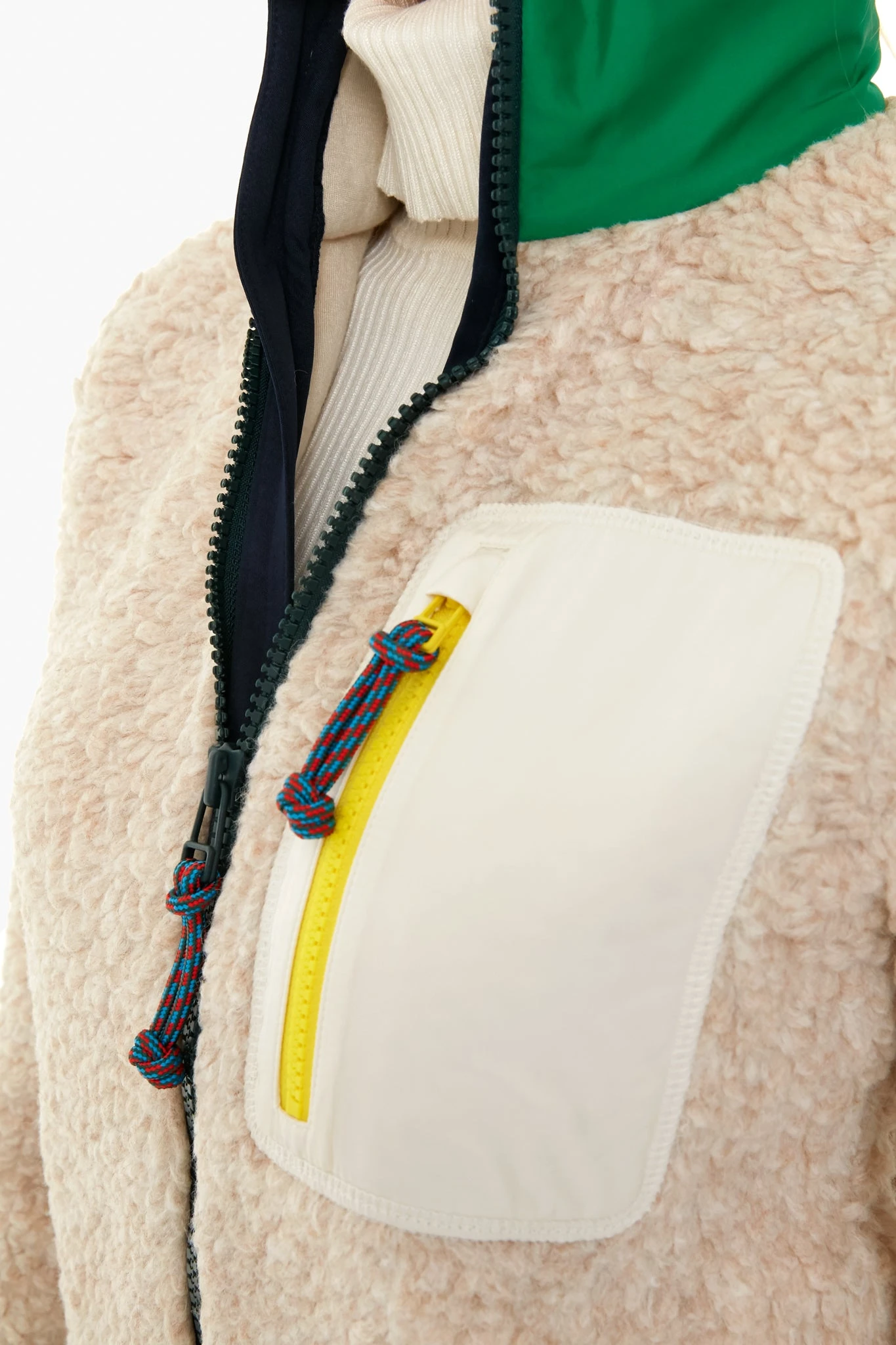 Natural Heather Sherpa Fleece Jacket 6 Natural Heather Sherpa Fleece Jacket - Image 6