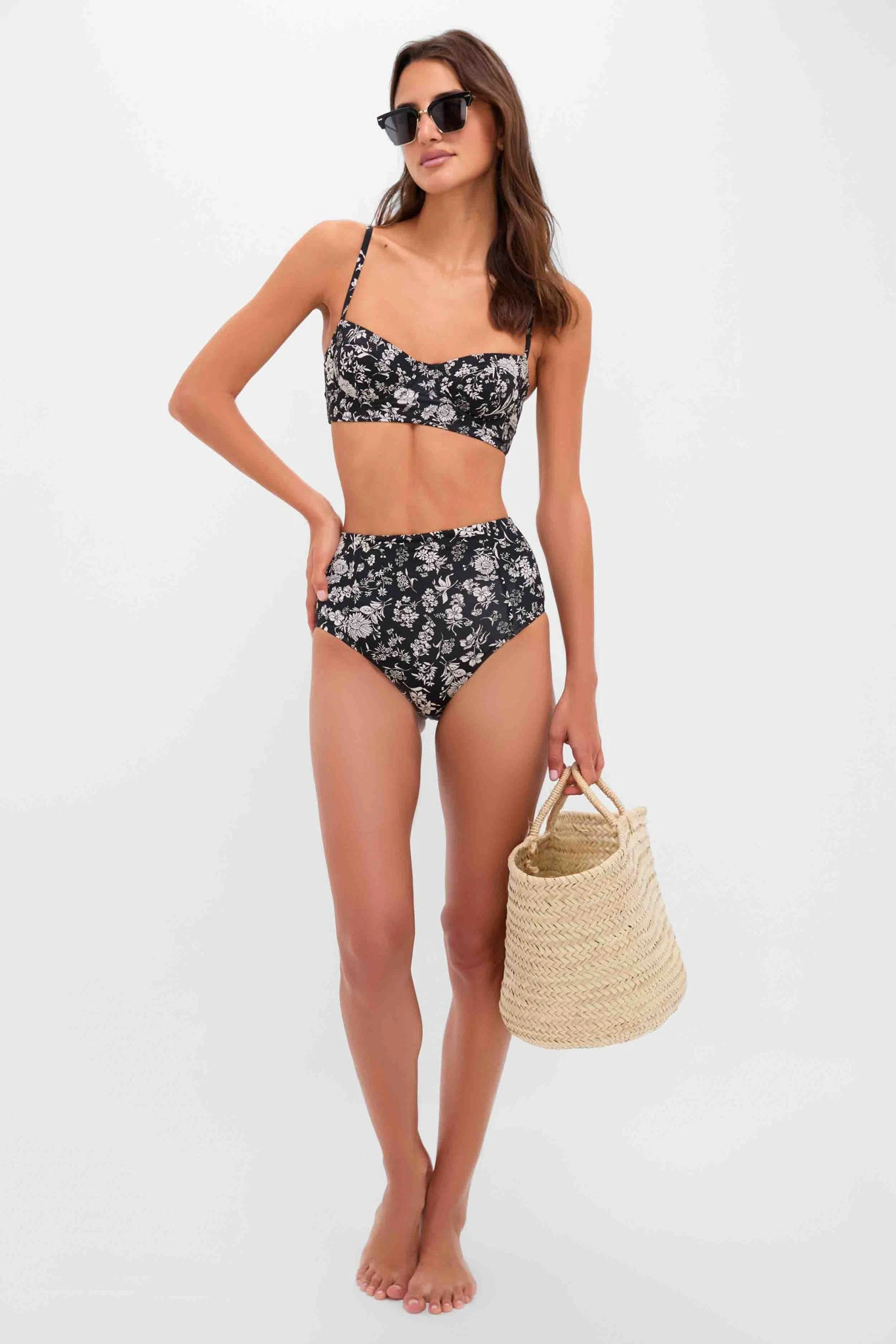 ULLA JOHNSON Midnight Bloom Zahara Bra Cup Bikini Top 2 ULLA JOHNSON Midnight Bloom Zahara Bra Cup Bikini Top - Image 2