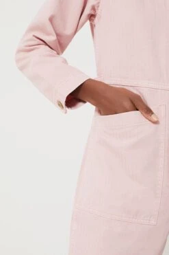 Blush Pink Herringbone Standard Zip Jumpsuit 11 Blush Pink Herringbone Standard Zip Jumpsuit -Loeffler Randall Store GLnsLVxZ4SisQncjNtWouzmcLpZfyCkF 1
